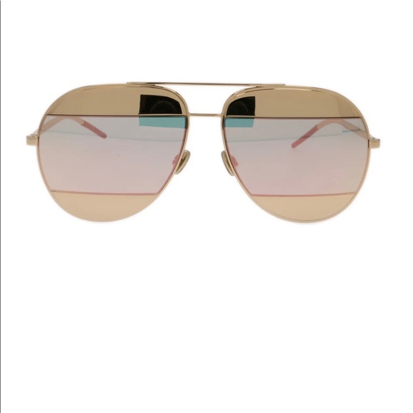 Dior 181035 Women CD SPLIT1 59 Gold/Silver Sunglasses 59mm - Picture 2 of 4